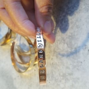 "I can & Will Do" Copper stamped cuff Bracelet